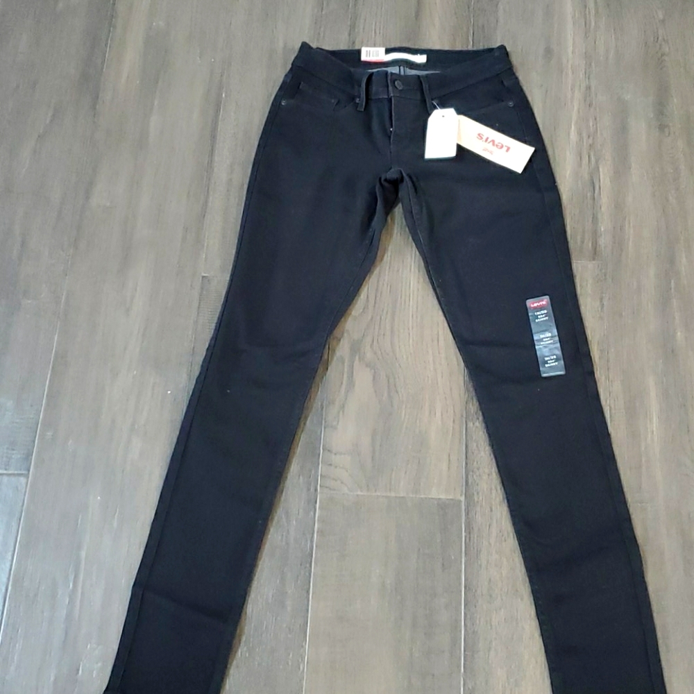 Levis 524 black skinny jean